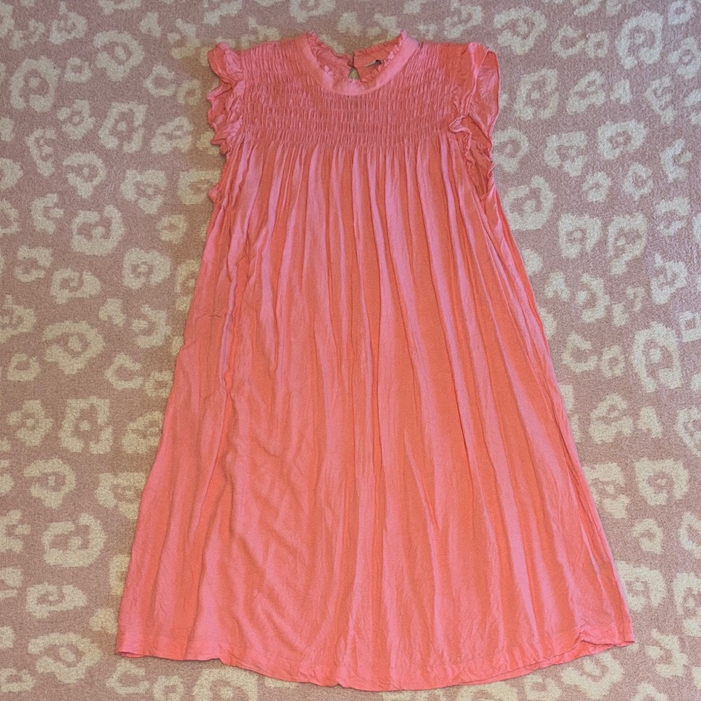 Crown & Ivy Ruffled Pink Top